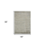 5' X 8' Silver And Gray Wool Striped Hand Woven Area Rug