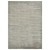 5' X 8' Silver And Gray Wool Striped Hand Woven Area Rug