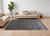 6' X 9' Gray Chevron Hand Woven Area Rug