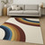 7' X 10' Red Orange And Blue Juvenile Rainbows Youthful Area Rug