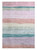 7' X 10' Pink Green and Purple Juvenile Rainbows Youthful Area Rug