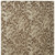 5' X 8' Taupe and Brown Floral Hand Tufted Area Rug