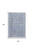 5' X 8' Blue and Ivory Abstract Hand Woven Distressed Area Rug With Fringe