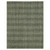 9' X 12' Green Gray And Ivory Wool Plaid Hand Woven Area Rug