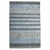 9' X 12' Gray And Light Blue Wool Striped Hand Woven Area Rug