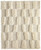 6' X 9' Ivory Wool Geometric Hand Woven Area Rug