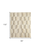 6' X 9' Ivory Wool Geometric Hand Woven Area Rug