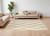 6' X 9' Ivory Wool Geometric Hand Woven Area Rug