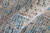 5' X 8' Gray Blue and Tan Abstract Hand Woven Distressed Area Rug With Fringe