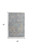 5' X 8' Gray Blue and Tan Abstract Hand Woven Distressed Area Rug With Fringe