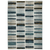 3' X 5' Ivory And Blue Geometric Area Rug