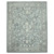 8' X 10' Sky Blue Gray And Ivory Wool Oriental Hand Tufted Area Rug