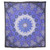 92" X 84" Purple Black And White Mandala Cotton Hanging Tapestry