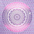 80" X 56" Purple And White Mandala Cotton Hanging Tapestry