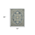 4' X 6' Denim Blue And Ivory Wool Oriental Hand Tufted Area Rug