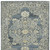 4' X 6' Denim Blue And Ivory Wool Oriental Hand Tufted Area Rug