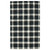 5' X 7' Charcoal And Ivory Wool Plaid Hand Tufted Area Rug