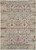 4' X 6' Ivory And Brown Floral Distressed Area Rug