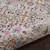 4' X 6' Ivory And Brown Floral Distressed Area Rug