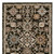 12' Brown Gray And Tan Oriental Runner Rug