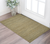 3' X 5' Dark Gray Brown And Beige Jute Striped Flatweave Handmade Area Rug
