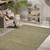 3' X 5' Dark Gray Brown And Beige Jute Striped Flatweave Handmade Area Rug