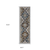8' Gray And Blue Medallion Runner Rug