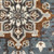 8' Gray And Blue Medallion Runner Rug