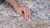 7' X 10' Brown and Blue Floral Distressed Area Rug