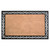 22" X 36" Natural and Black Coir Scrollwork Outdoor Door Mat
