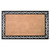 22" X 36" Natural and Black Coir Scrollwork Outdoor Door Mat