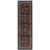 8' Blue And Red Oriental Runner Rug