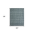 5' X 8' Blue And Ivory Wool Plaid Hand Woven Area Rug