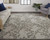 5' X 8' Gray and Silver Floral Hand Tufted Area Rug