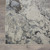 8' Gray Beige and Ivory Abstract Non Skid Runner Rug