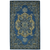 8' X 10' Teal And Gray Wool Medallion Hand Tufted Area Rug