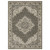 10' X 13' Gray And Beige Medallion Area Rug With Fringe