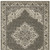 10' X 13' Gray And Beige Medallion Area Rug With Fringe