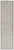 12' Gray and Ivory Oriental Power Loom Worn Faded Runner Rug With Fringe