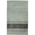 5' X 8' Gray And Light Green Wool Striped Hand Woven Area Rug