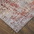 5' X 8' Red and Gray Abstract Power Loom Area Rug