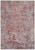 5' X 8' Red and Gray Abstract Power Loom Area Rug