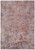 5' X 8' Red and Gray Abstract Power Loom Area Rug