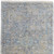 9' X 12' Gray Blue and Tan Abstract Hand Woven Distressed Area Rug With Fringe