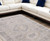 10' X 14' Tan and Gray Oriental Hand Woven Distressed Area Rug With Fringe