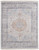 4' X 6' Ivory Blue and Orange Oriental Hand Woven Distressed Area Rug With Fringe