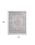4' X 6' Ivory Blue and Orange Oriental Hand Woven Distressed Area Rug With Fringe