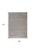 5' X 7' Gray Shag Non Skid Area Rug