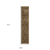 12' Brown And Gold Oriental Runner Rug