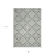 8' X 10' Gray And Ivory Wool Oriental Hand Hooked Area Rug